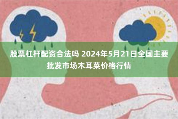 股票杠杆配资合法吗 2024年5月21日全国主要批发市场木耳菜价格行情